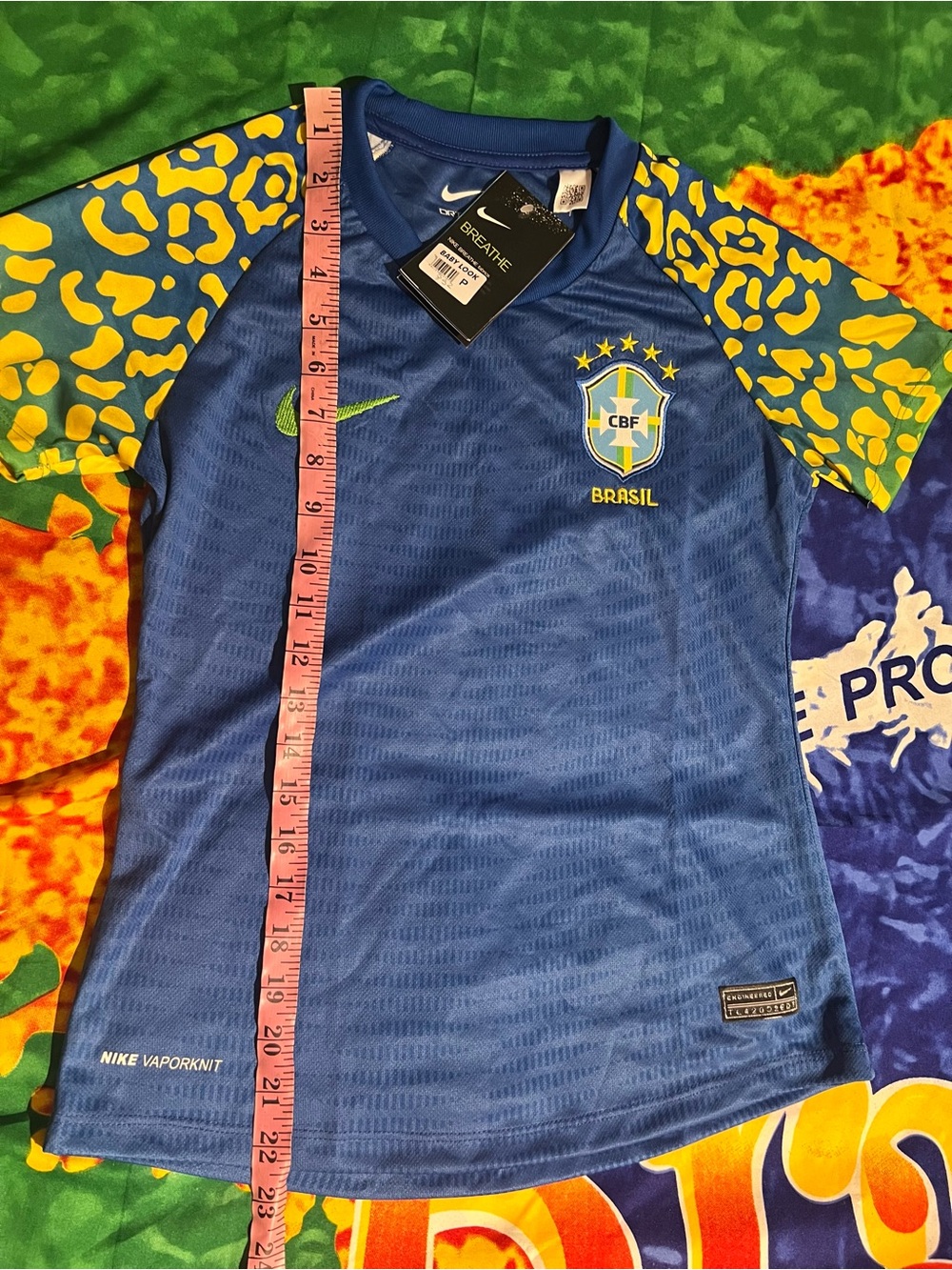 Nike Kids Brazil Blue & Yellow Soccer Jersey - Picture 5 of 8